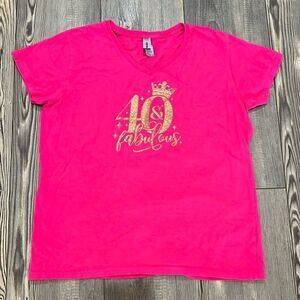 40  & Fabulous Custom Made Tee Shirt